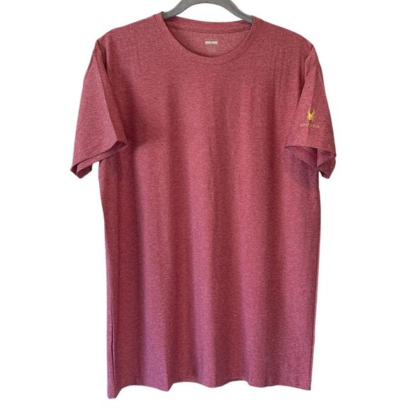 Spyder Active Dri-Fit T Shirt, Men’s Large Red  New w/o Tags - Picture 1 of 4